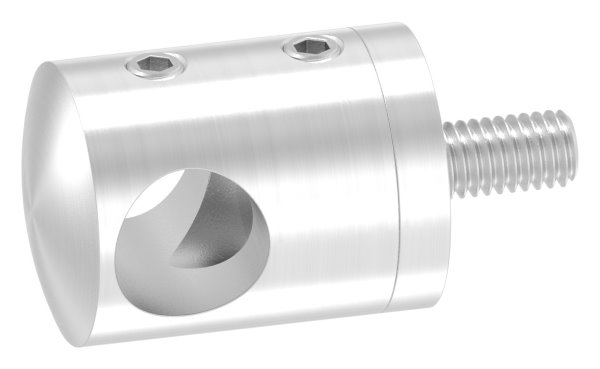 Querstabhalter V2A fuer Ø 12 mm Stab gerader Anschluss-11-1011.4