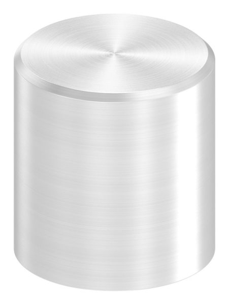 Endkappe Edelstahl V2A fuer Ø 10 mm Rundmaterial flach zum Kleben-11-4010.4