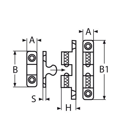 Kugelschnapper 50 x 9 mm V4A- VPE 5 Stueck-66-64-411-852149.50