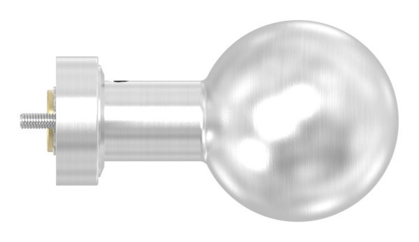 Türdrücker gerade mit Kugel Ø 50 mm drehbar V2A