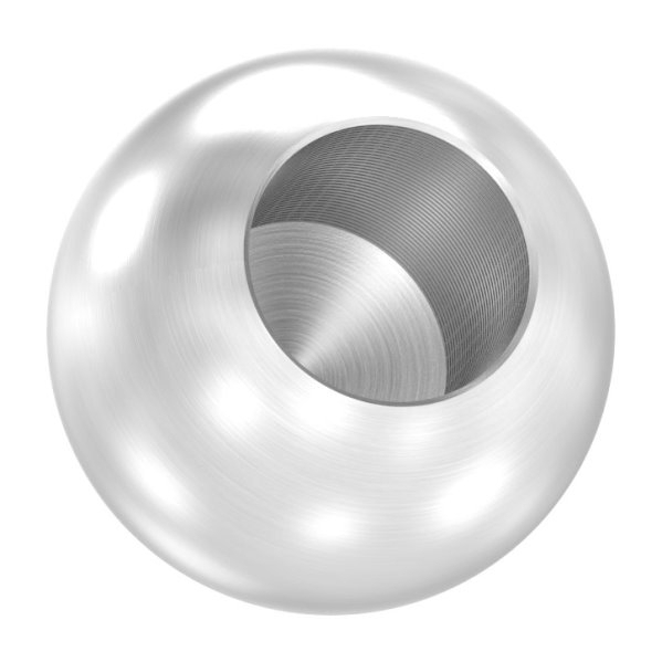 Kugel - Ø 20 mm - mit Sackloch- 10-2 mm - V2A Vollmaterial-11-4021.4