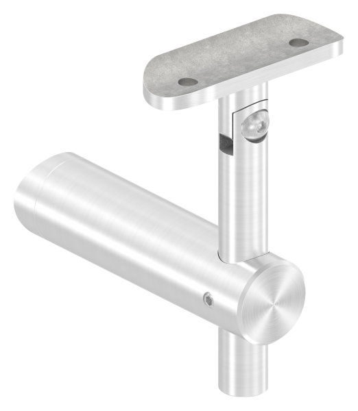 Handlaufhalter mit Gelenk und Halteplatte für Ø 42,4 mm V2A