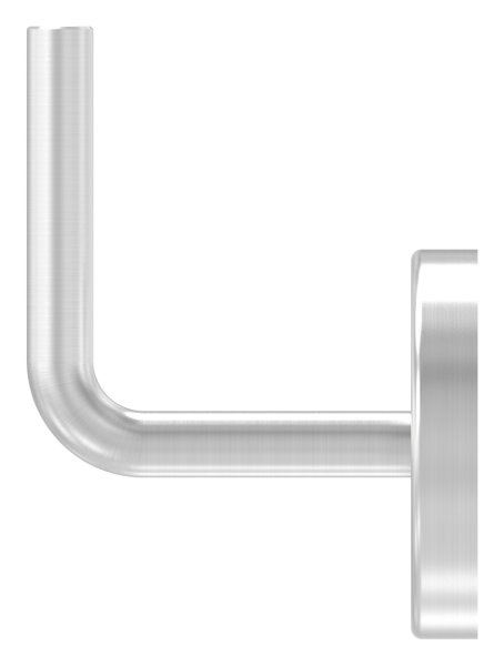 Handlaufhalter V2A Wandabstand 75 mm- Buegel 12 mm- Ronde 70 mm Anschweissen- Abdeckrosette-88-1150500-240.9