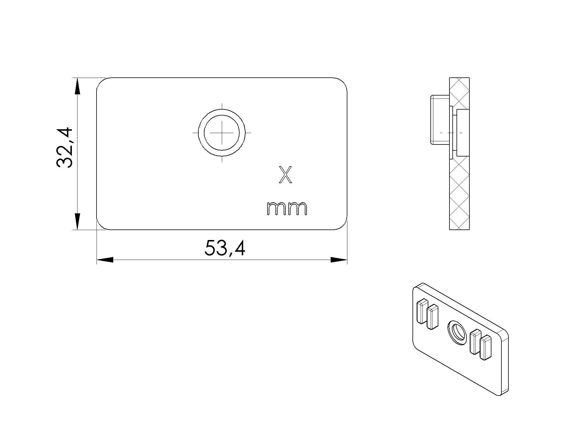 Gummieinlage fuer Glashalter Glasstaerke 16-76 mm- Schwarz- Modell 24-89-11A1924017-A.4