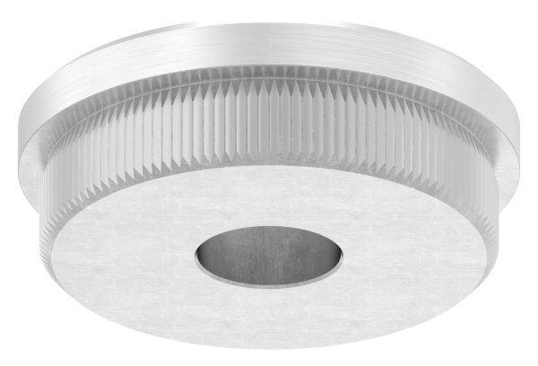 Stopfen flach V2A Vollmaterial für Ø 42,4x2,0 mm mit Bohrung 12,1 mm