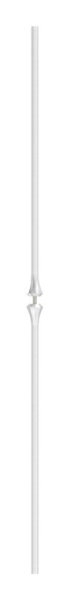 Zierstab Edelstahl V2A Ø 12 mm L = 900 mm ohne Kugel geschliffen Korn 240-88-1156105.240