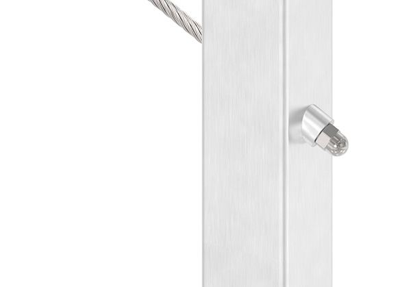 Formanschluss | für flachen Anschluss | Gewinde M8 | V2A