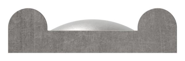 Hespeneisen mit Nietenköpfen | Material: 30x8x4 mm | Länge: 3000 mm | Stahl (Roh) S235JR
