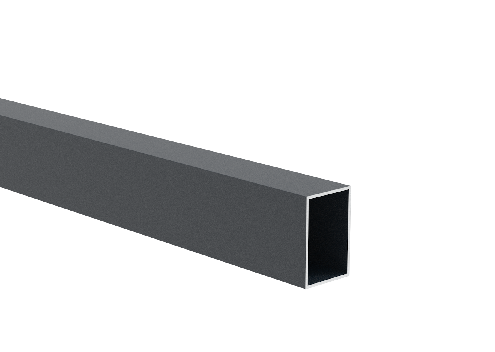 Zaunprofil Aluminium 40x60x2 mm 6000 mm Anthrazit RAL 7016-89.FGS40X60X26000R7016