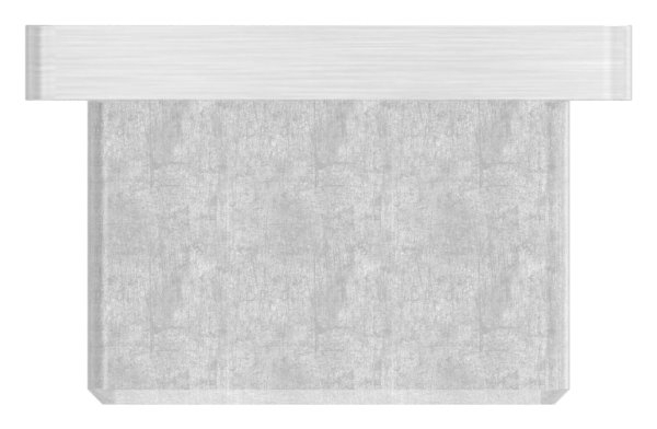 Endkappe für Rohr 40x40x4,0 mm zum Kleben V4A