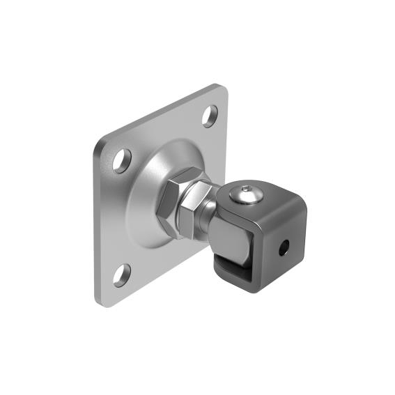 Verstellbares Torband Stahl verzinkt M18 Platte 90x90 mm mit U-Buegel-89-11D453M18K-A.4