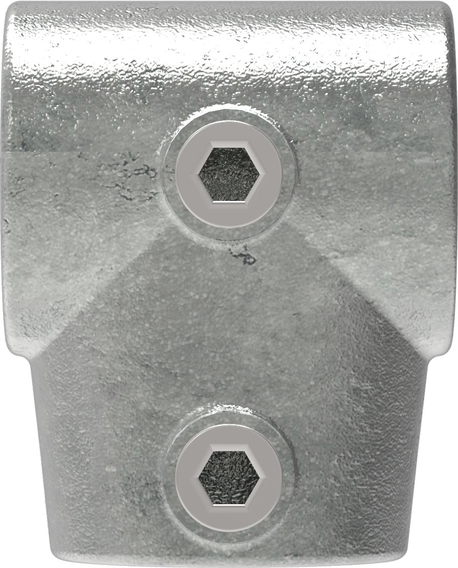 Rohrverbinder T-Stueck kurz verstellbar 0-11° Ø 42-4 mm -1 1-4- - Temperguss verzinkt - 153C42-153C42