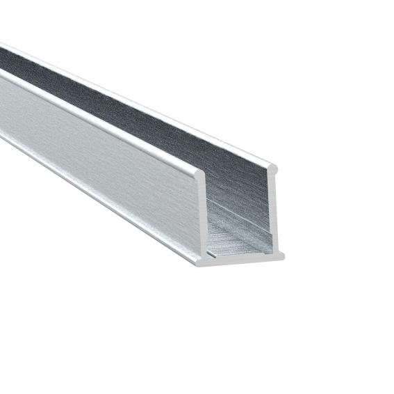 Glastuer Schiebetuer System Oberfuehrung AL- 3000mm- Softstop- 8-12mm Glas-89-11GSALP8106NESET-A.4