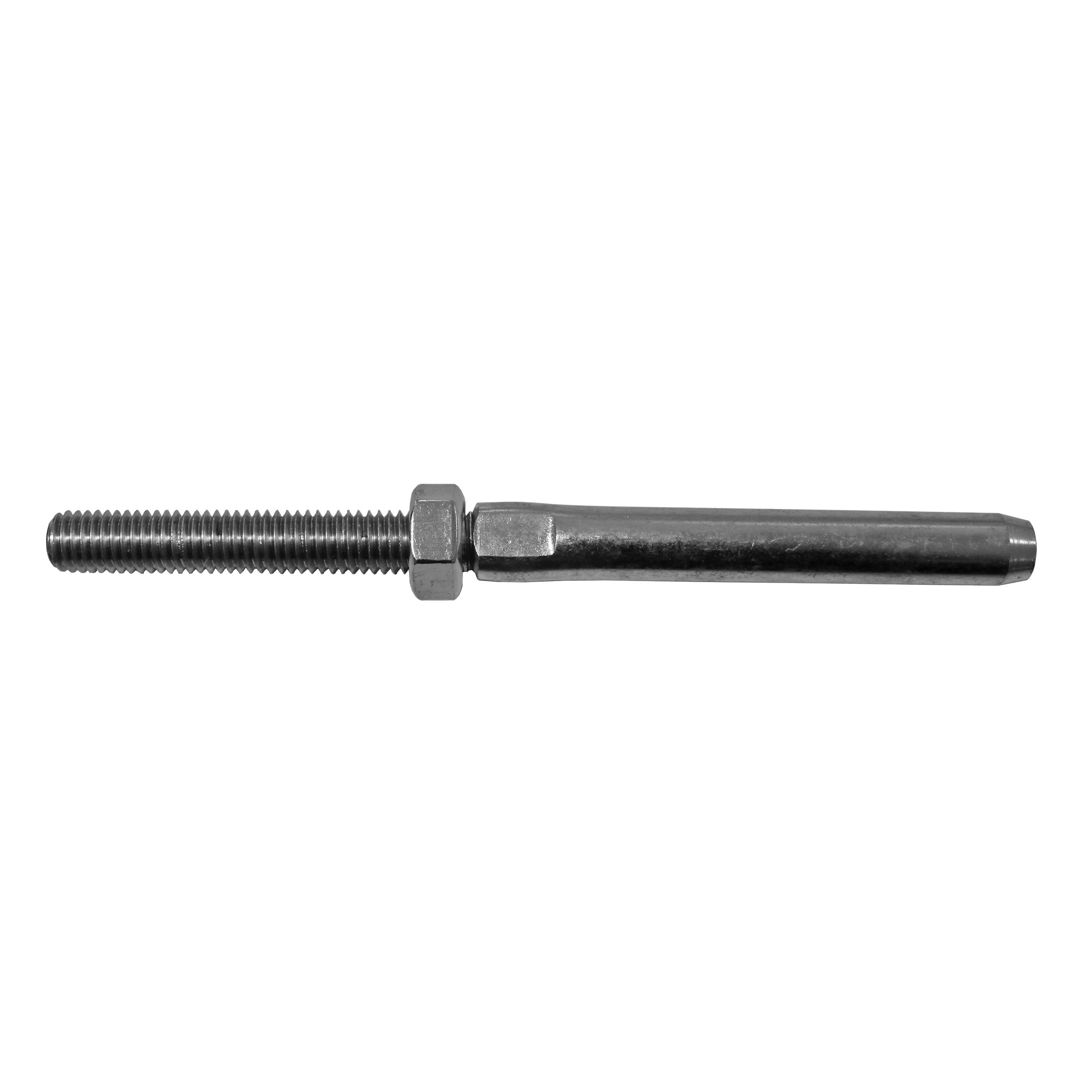 Kabelspanner Edelstahl AISI 316 fuer 5 mm Kabel- L 132 mm geschliffen-89-11A14L55LEFT-A.4