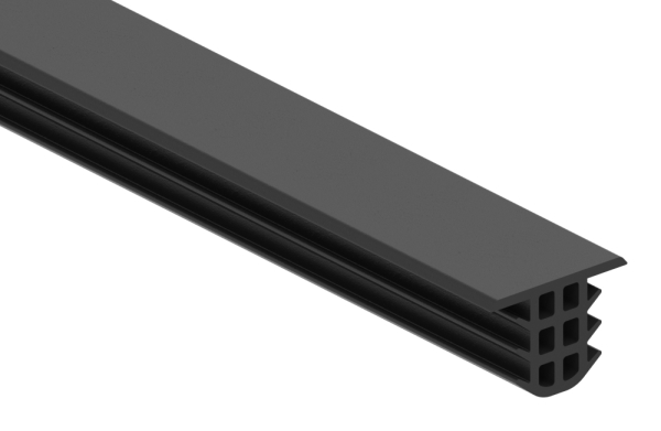 Zwischendichtung EPDM schwarz L = 3000 mm fuer Glas 16-76–21-52 mm-88-11VDE-GD.3000