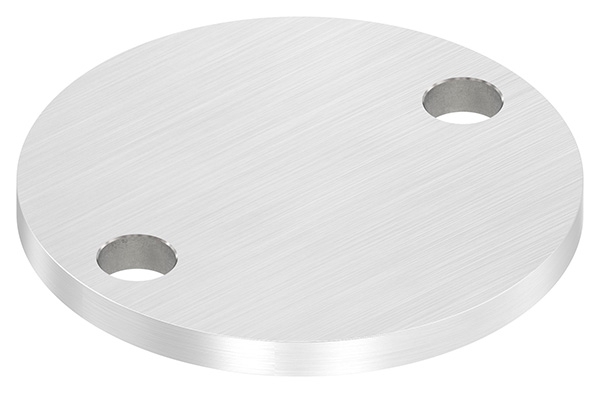 Ankerplatte Ø 80 x 6mm, mit Längsschliff, V2A