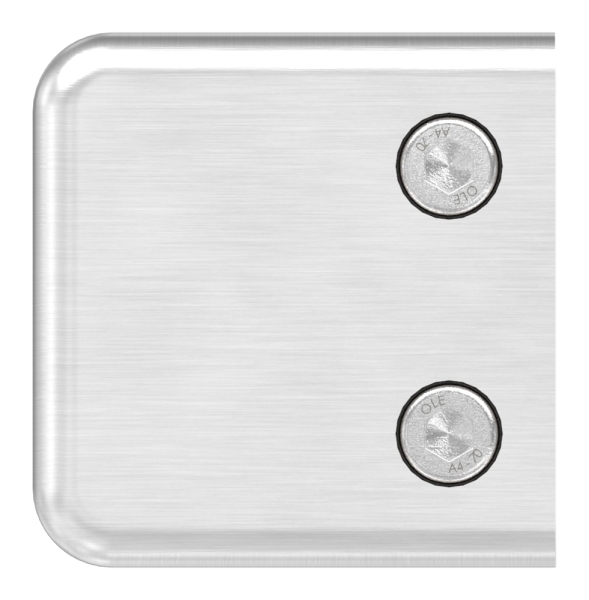 Glasklemme Mod- 45 Edelstahl V4A 45x45x28 mm gerade-88-114500.V4A