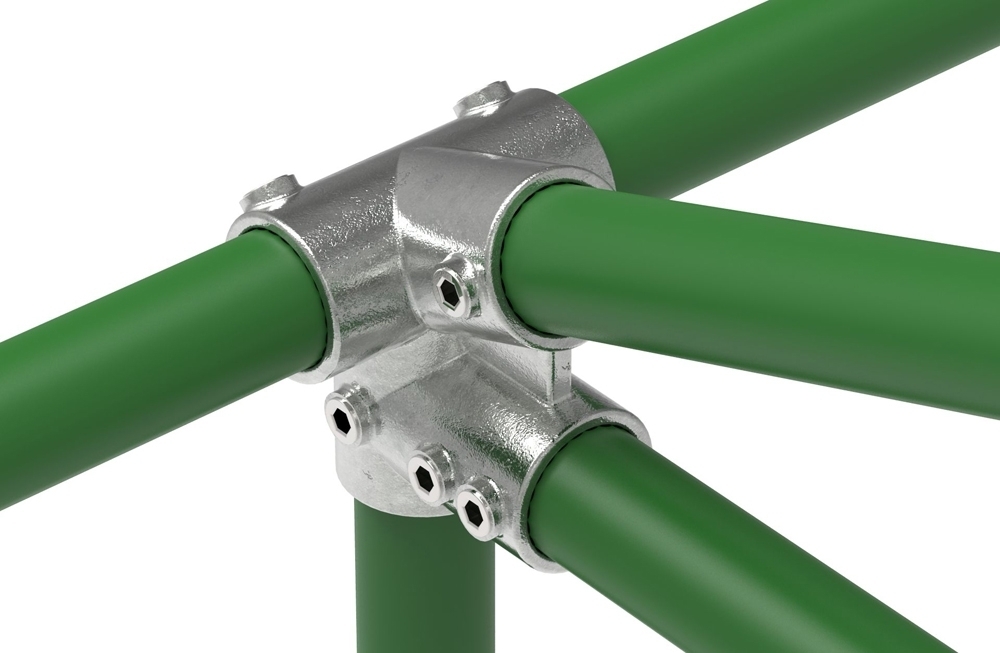 Rohrverbinder - Traufenstueck 27-5° - 185C42 - 42-4 mm - 1 1-4- - Feuerverzinkt u. Elektrogalvanisiert-185C42