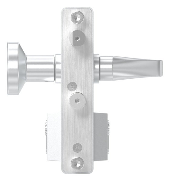 Gittertorschloss GTS 2 mit Anti-Panik-Funktion fuer Rohrstaerke 40-60mm- silber-88-1156702-ALU.SI