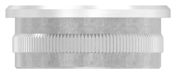 Stopfen flach V2A gegossen für Ø 42,4x2,0 mm