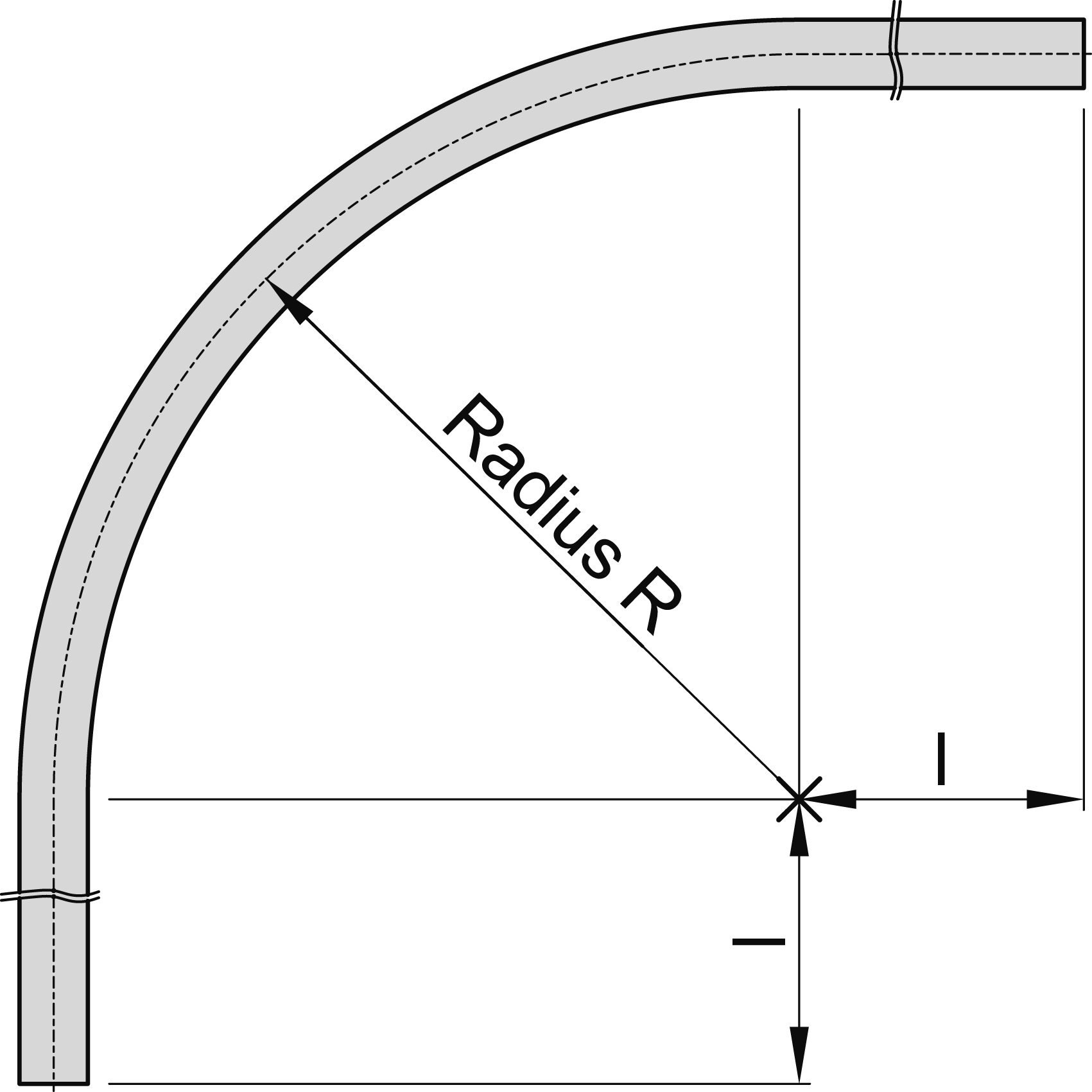 Laufrohr Bogenstück Größe 1 MEA 10337041