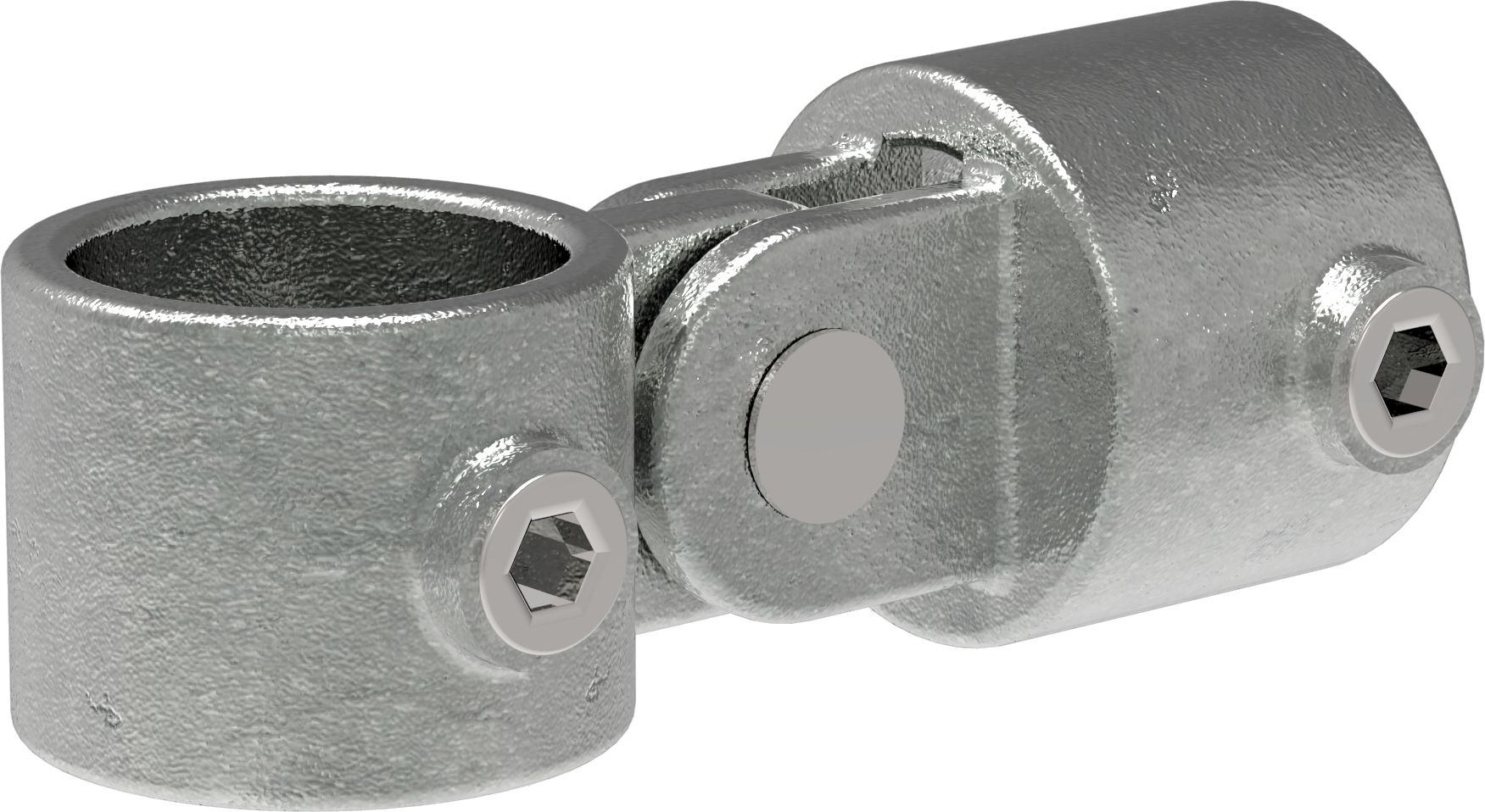 Rohrverbinder | Gelenkstück einfach | 173D48 | 48,3 mm | 1 1/2" | Feuerverzinkt u. Elektrogalvanisiert