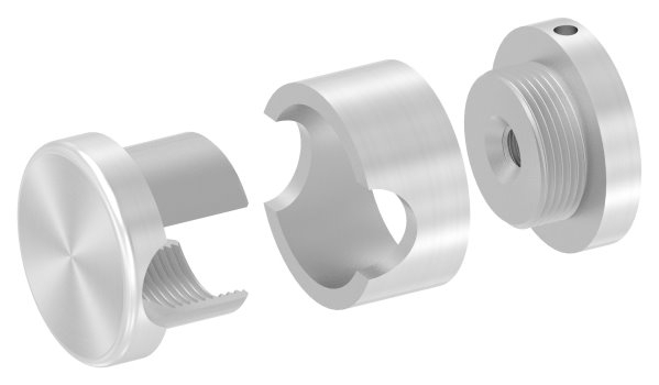 BRENK-fix® Grundhalter für Stäbe Ø 16mm, ALU