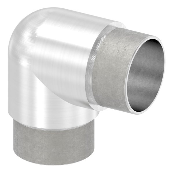 Eckbogen 90° eng, für Rundrohr Ø 42,4x2,6 mm V2A
