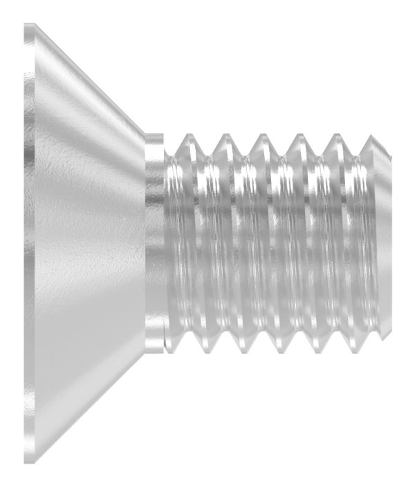 Senkkopfschraube V2A Edelstahl M6x10 mit Innensechskant ISO 10642-13-0001.4