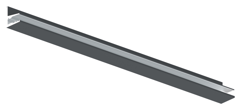 Vordachprofil Aluminium L = 1405 mm pulverbeschichtet RAL 7016-88-11VDE-1400.7016