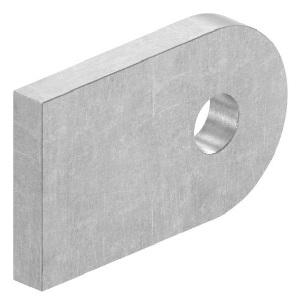 Anschweisslasche Stahl S235JR 50 x 30 x 6 mm Rundloch 9 mm-30-3556.8