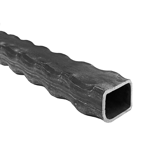 Zierprofil Quadratrohr Stahl roh 20 x 20 x 2-0 mm L = 3000 mm dekoriert-89-11P20120X20X23M-A.4