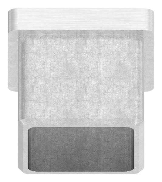 Endkappe für Rohr 30x30x2,0 mm mit M8 zum Kleben V4A