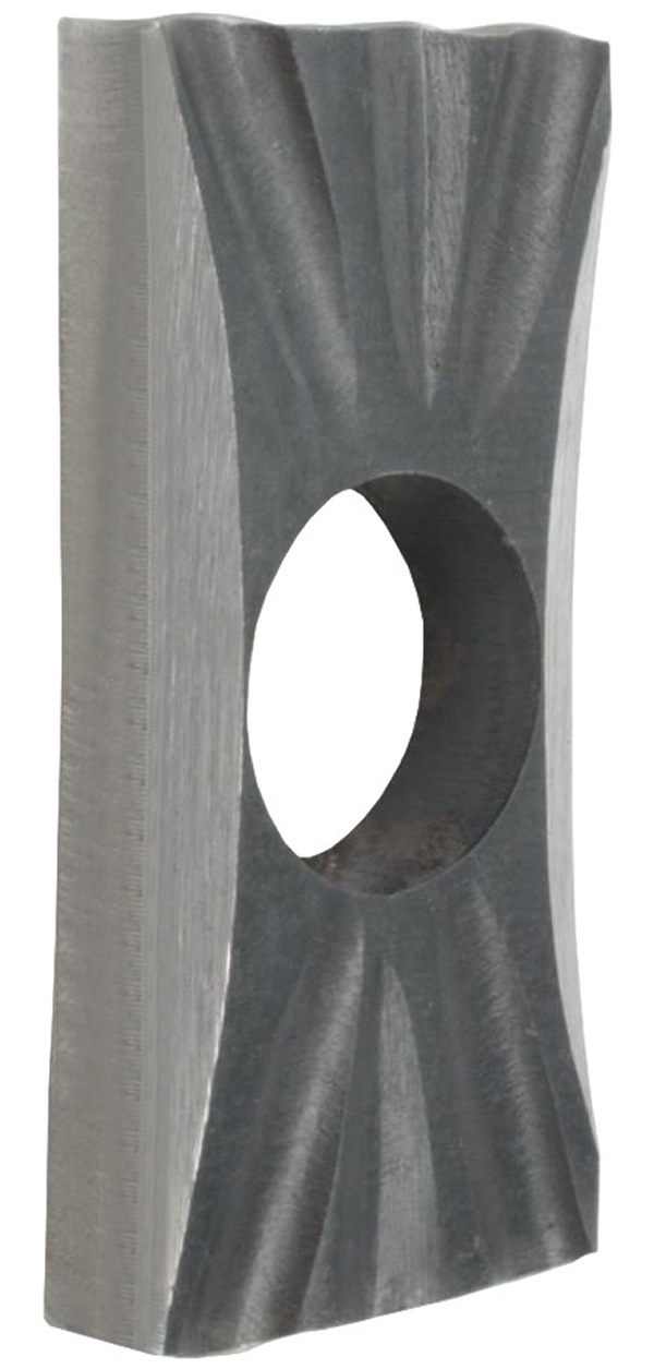Drueckerrosette - Masse- 35x76x10 mm - Stahl S235JR- roh-30-5059.8