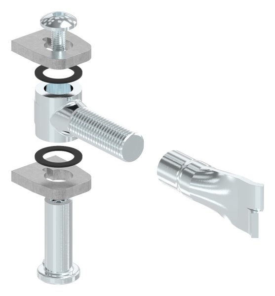 Torband M22 verstellbar zum einmauern Stahl (roh) S235JR