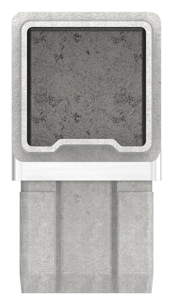 Verbindungsstück 90° für Rohr 40x40x2mm, V4A