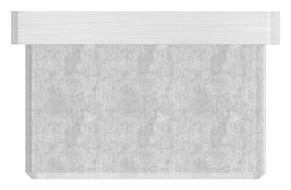 Endkappe für Rohr 40x40x2,0 mm zum Kleben V4A
