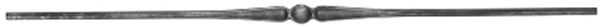 Zierstab | Länge: 1000 mm | Material: Ø14 mm glatt | Stahl S235JR, roh