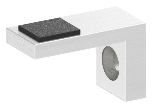 Halteboden fuer Glas Anschluss Flach - Edelstahl V2A-10-5308-4-1.10