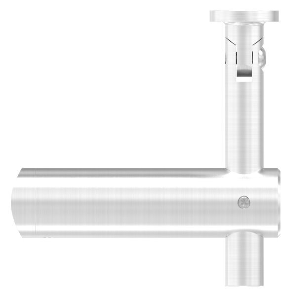 Handlaufhalter mit Gelenk und Halteplatte für Ø 42,4 mm V2A