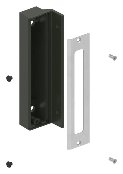 Anschlag fuer Gittertorschloss GTS 2- RAL 6009 tannengruen-88-1156703-ALU.6009