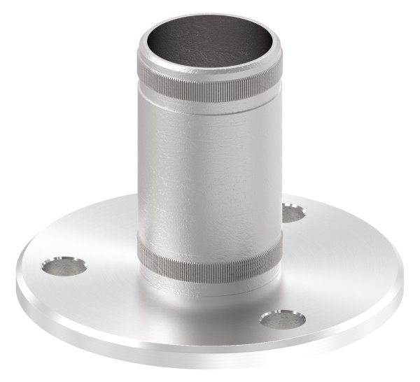 Wand- und Bodenanker mit Rändelung für Rohr 42,4 mm