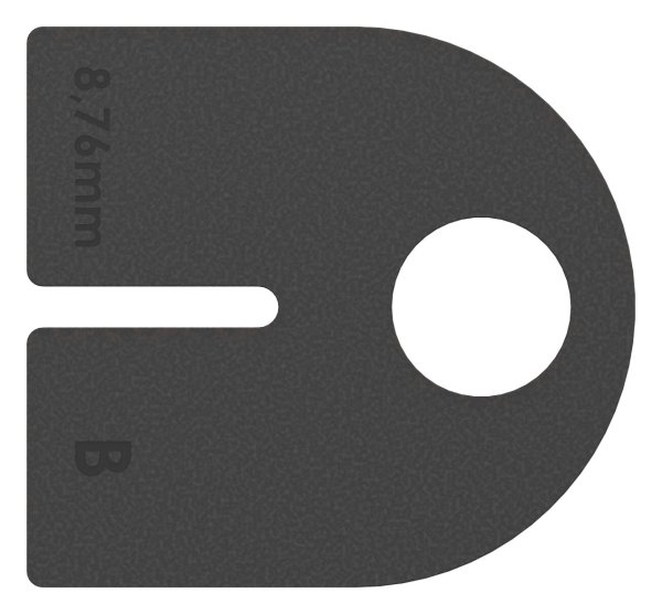 1 Paar Gummis zu Glasklemme 63x45x30 mm AbZ fuer 8-76 mm Glas VSG-10-2409.0