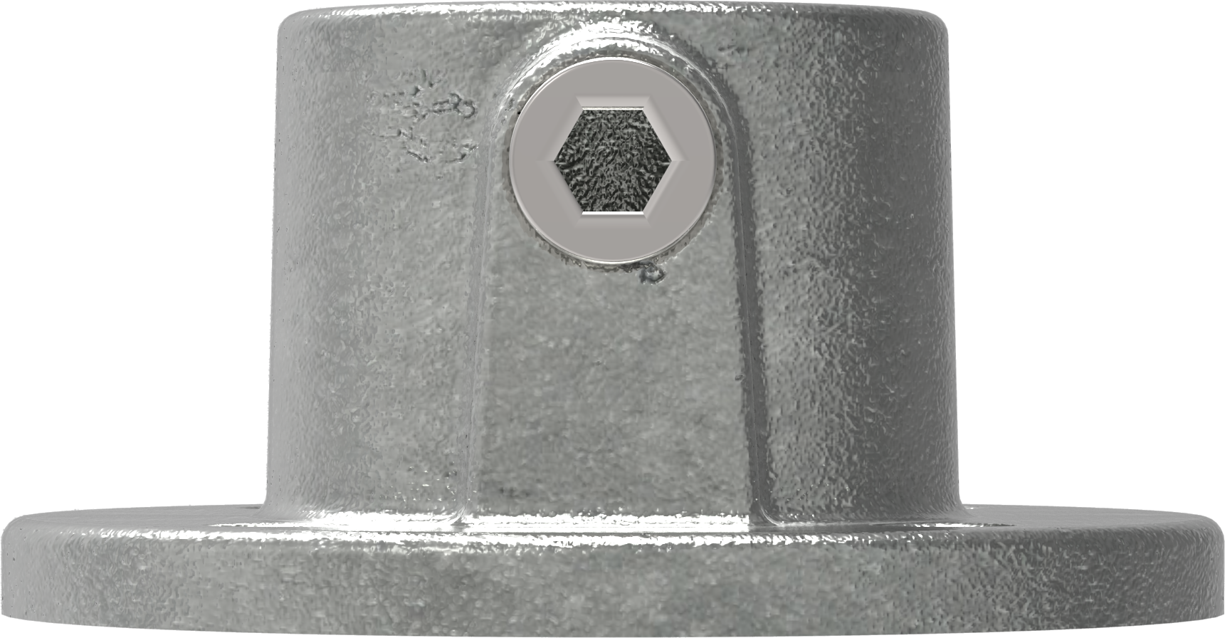 Rohrverbinder | Wandbefestigung rund | 131E60 | 60,3 mm | 2" | Feuerverzinkt u. Elektrogalvanisiert