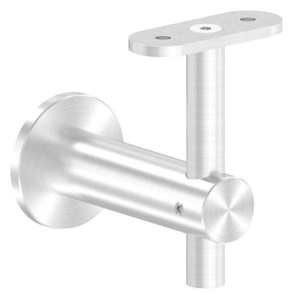 Handlaufhalter V2A Wandabstand 80 mm flache Anschlussplatte-11-2064.4