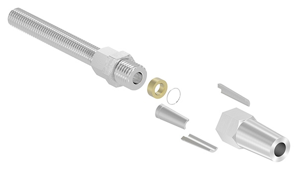 Gewindeterminal zur Selbstmontage | Für Seil Ø 6 mm | V4A