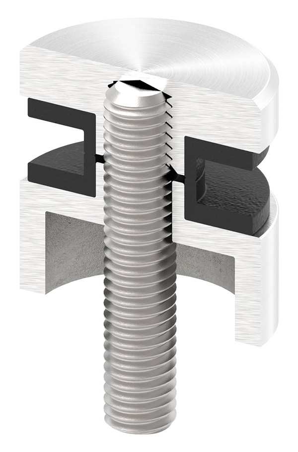 Glaspunkthalter-Oberteil Ø 30 mm- V2A-10-5000.4OT