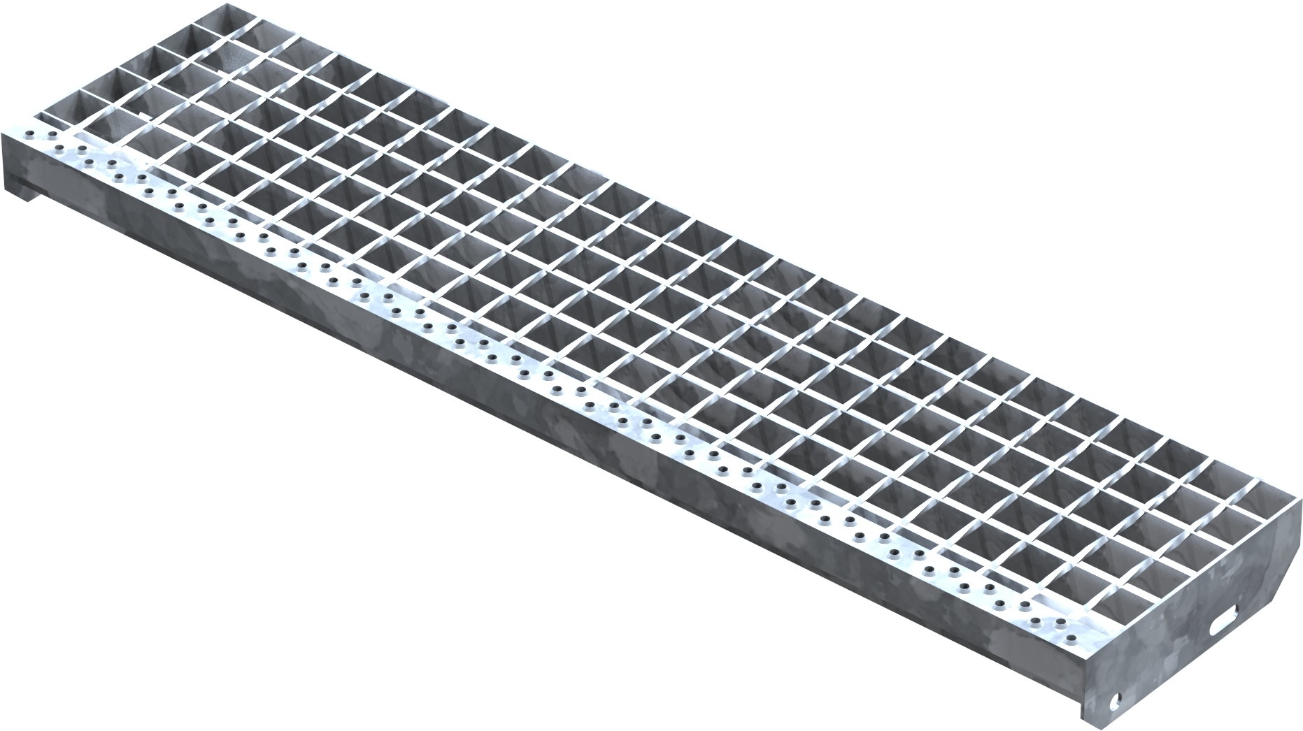 Schweißpressroststufe Metallstufe 1000x240 mm Masche 34/38 mm Tragstab 35/2 mm S235JR feuerverzinkt