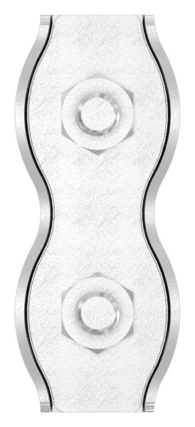 Duplexklemme - fuer Seil Ø 8 mm - V4A-11-2927.1