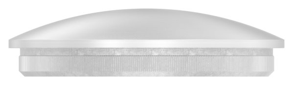 Stopfen leicht gewölbt V2A Vollmaterial für Ø 48,3x2,0 mm - dünne Ausführung